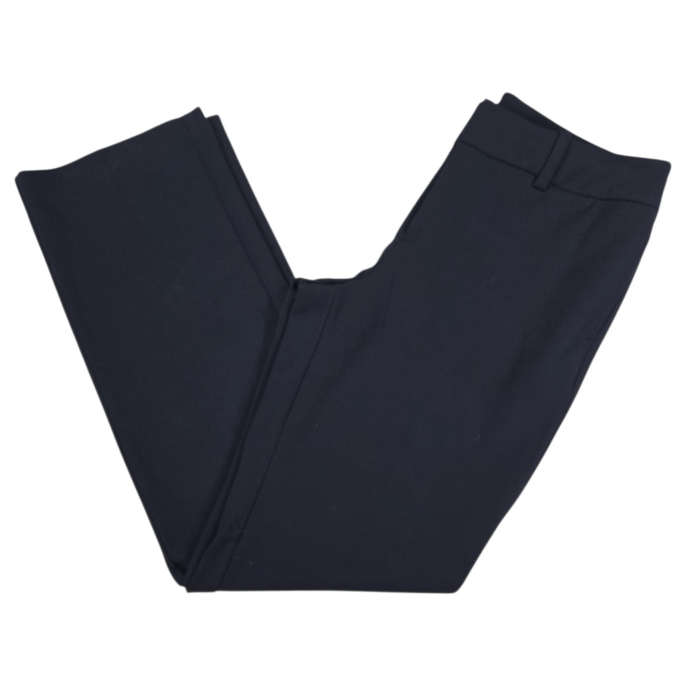 Merona Wom 8S Classic Fit Navy Blue Stretch Pants Trousers Timeless Office EUC